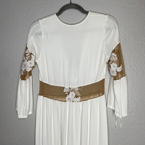For Love and Lemons White Lace Eva Midi Dress XS - Picture 6 of 12
